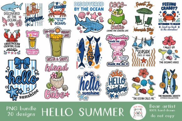 Download Hello Summer Bundle Graphic - Hello summer bundle Collection