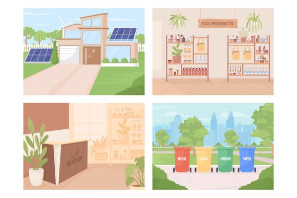 Download Sustainability Illustrations Set - Premium Resources