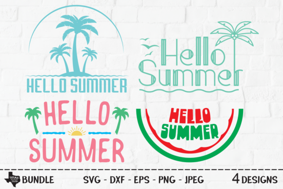 Download Hello Summer Bundle - Shirt Designs - Hello summer bundle Collection