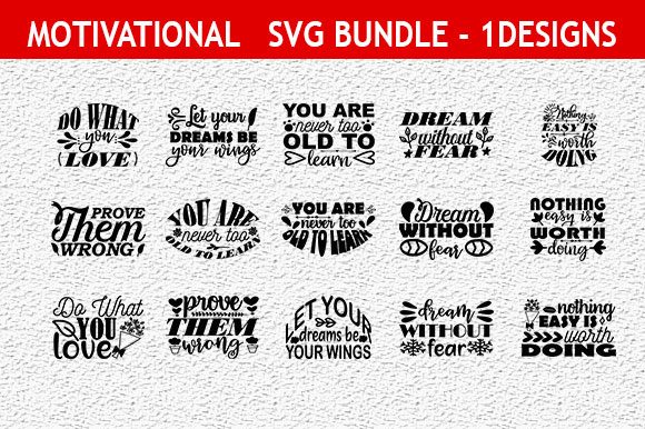 Download Motivation 45 Quotes Designs Bundle - Quote Collection