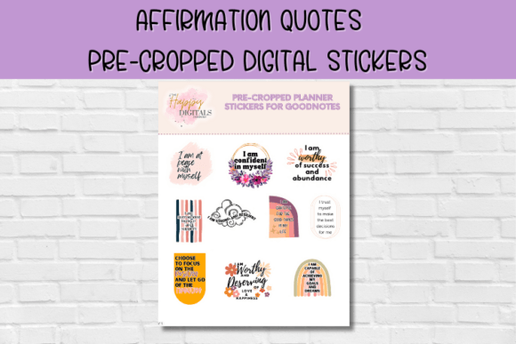 Download Affirmation Quote Digital Stickers - Quote Collection