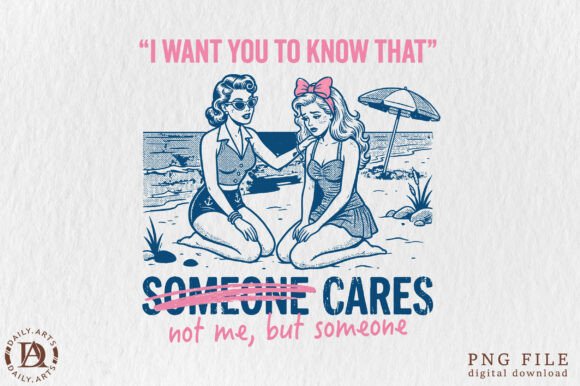 Download Funny Beach Quote Retro Girls Summer PNG - Quote Collection