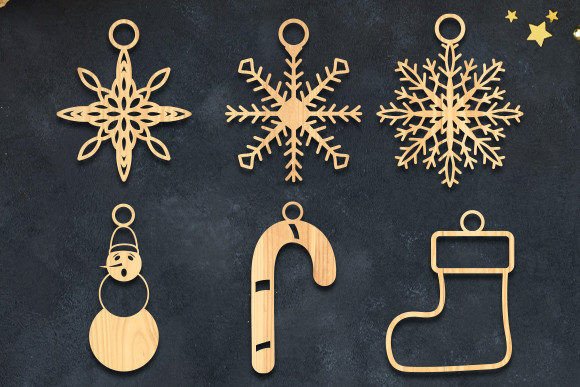 Download CHRISTMAS Decorations Laser Cut Bundle - Christmas decorations Collection