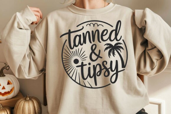 Download Tanned and Tipsy SVG, Funny Beach Quote - Quote Collection