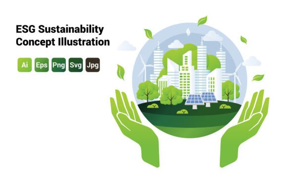 Download ESG Sustainability Concept Illustration - Premium Resources