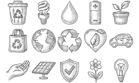 Download Vintage Hand Drawn Eco Sustainability - Premium Resources