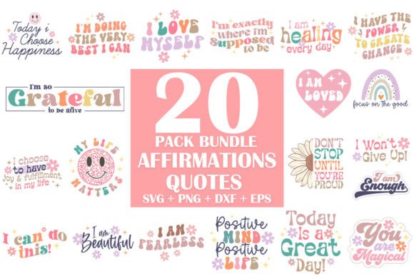 Download Affirmations Quotes SVG Bundle - Quote Collection